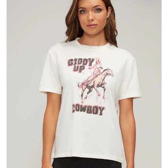 NWT Wildfox • ‘Giddy up Cowboy’ Ryan EX BF graphic tee - Picture 8 of 8